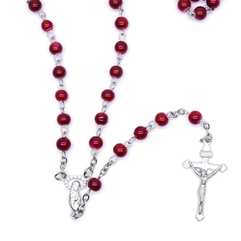 Rozenkrans Zwarte Kralen op Ketting | De Winkel van Lourdes Rozenkrans Zwarte Kralen op Ketting | De Winkel van Lourdes