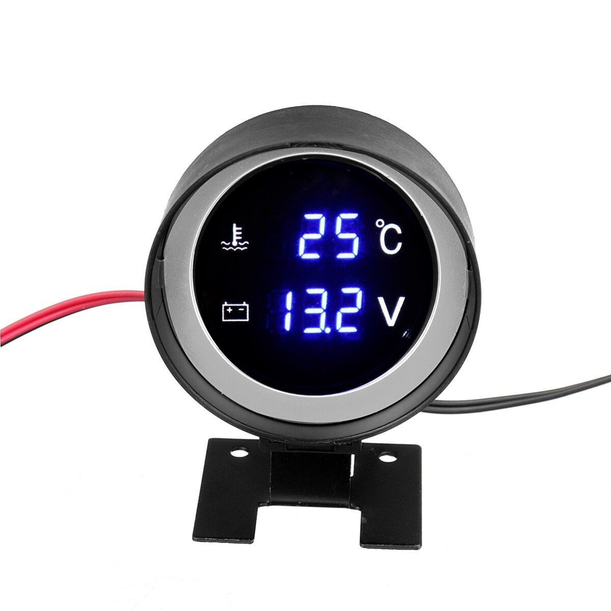 2 In 1 Truck Auto Lcd Digitale Water Temperatuurmeter + Voltmeter Meter + Sensor F59210 MKQ7864921