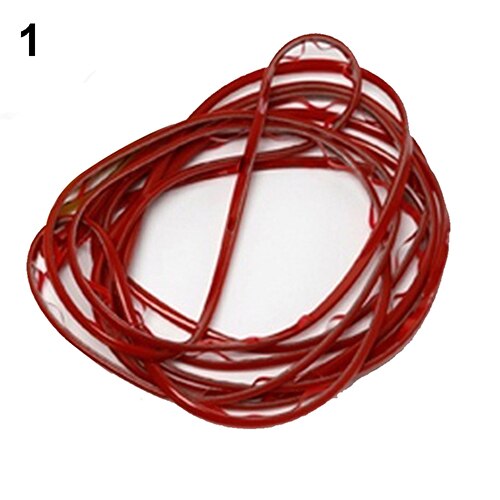 Styling Mouldings Universal Auto Chrome Car Accessories 3M Interior Exterior DIY Molding Decoration Trim Strip: Red