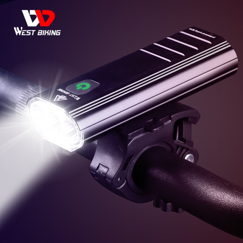 Westen RADFAHREN 3000 Lumen Fahrrad Licht 3 T6 LED 5200mAh USB Aufladbare MTB Vorne Hinten Lampe Wasserdichte Taschenlampe mit 2 klammern