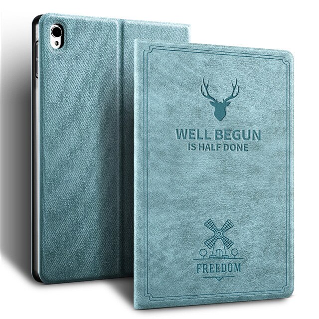 Hoes voor ipad pro 11, magnetische standaard, pu-leren hoes voor ipad pro 11 , smartcover, automatische slaap-/waakfunctie voor ipad pro 11 tablethoes: Blauw