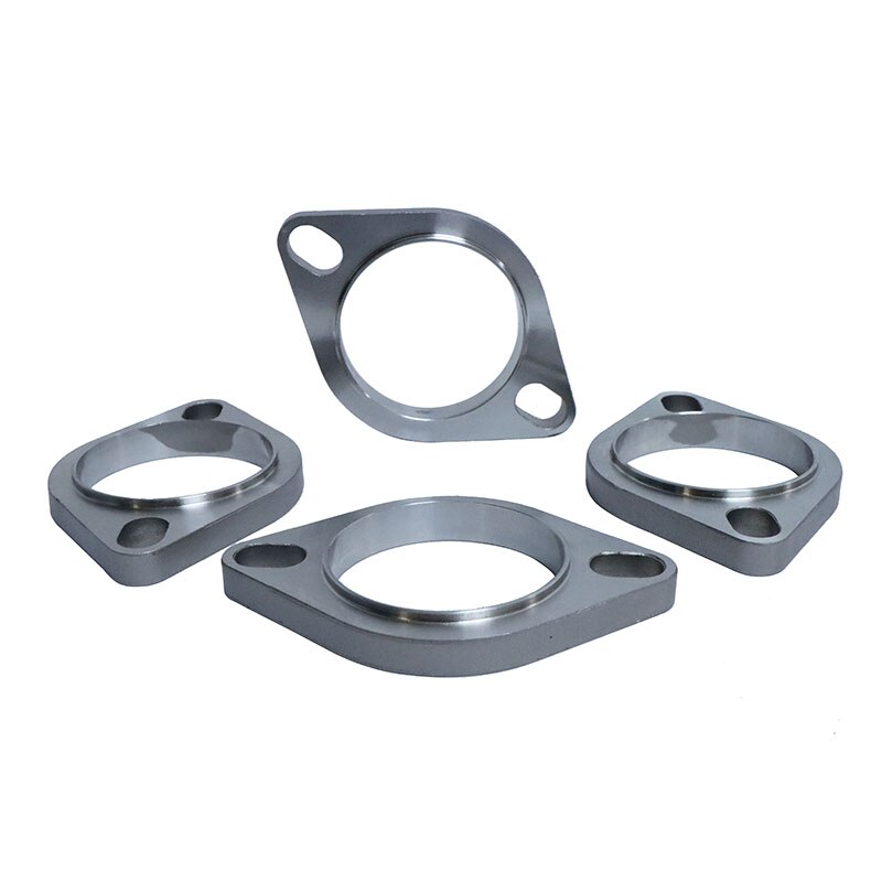 1 pçs acessórios do carro universal aço inoxidável silenciador do escape flange tubo de conexão 51mm 63mm 76mm junção