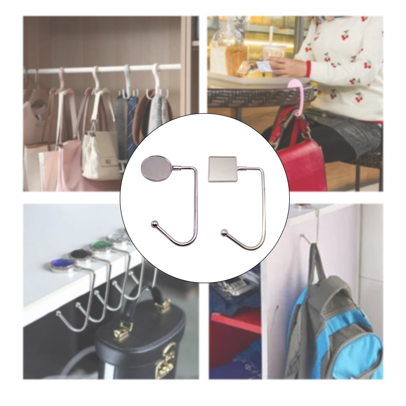 594C School Bag Metal Hooks Xmas Stockings Mantel Hooks Movable Hangers Rust Proof