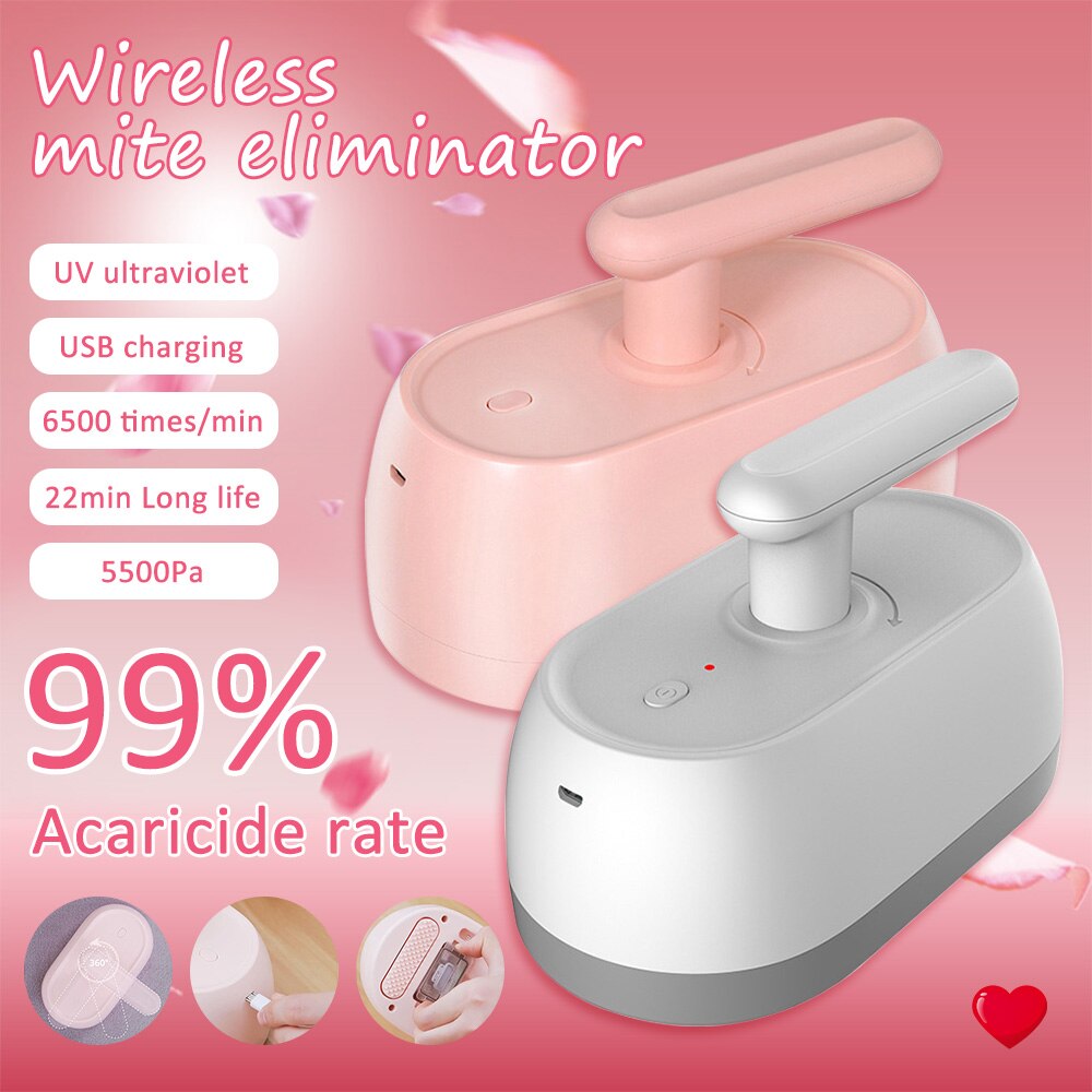 Wireless Mite Removal Instrument Home Bed Sofa Small Ultraviolet Sterilization Machine Vacuum To Remove Dust Mites For Home