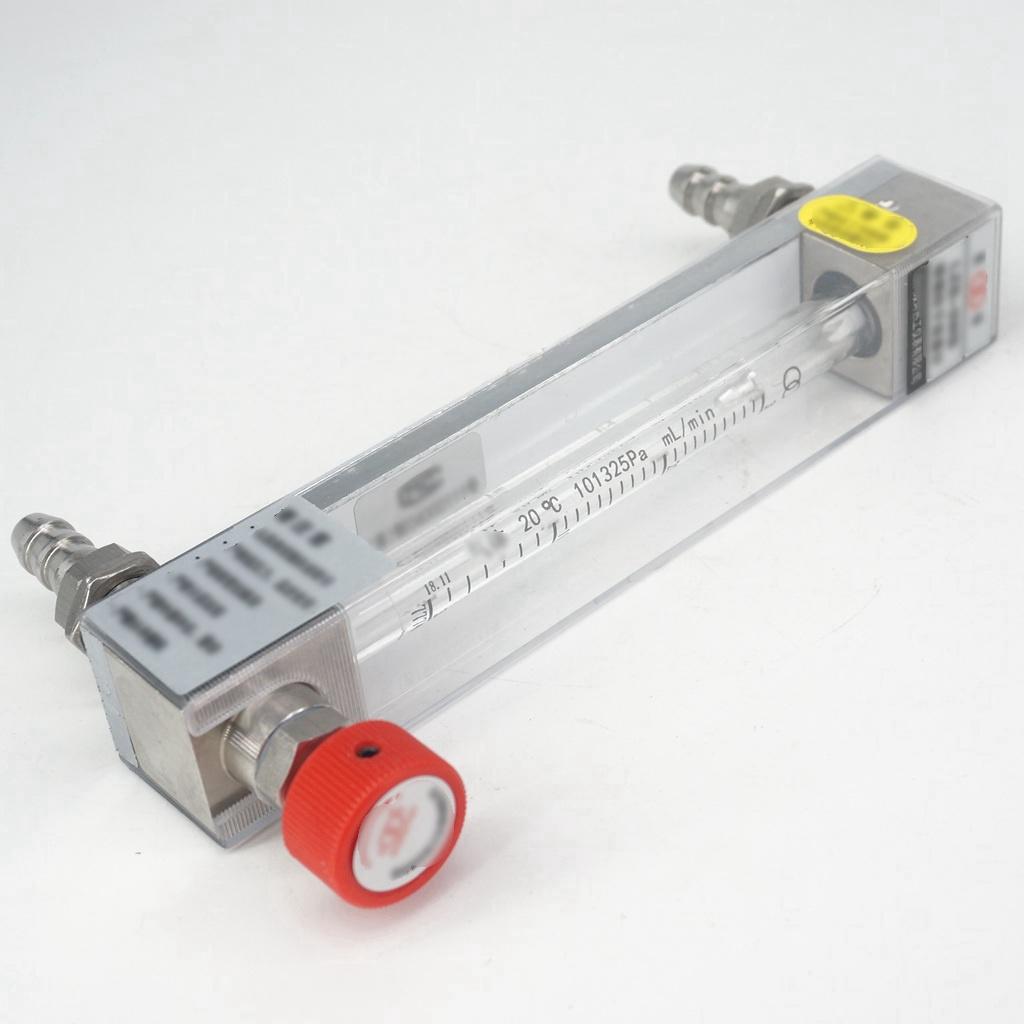30-300ml/min Inner Port 3mm Panel Gas Air Flow Meter Rotameter With Control Valve