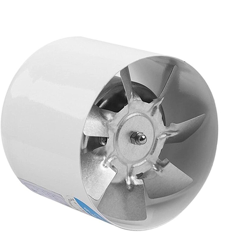 4 Inch Duct Inline Fan 140CFM 110V 20W For Bathroom Vent Room Basement Greenhouse Attic Kitchen (4Inch/100Mm): Default Title