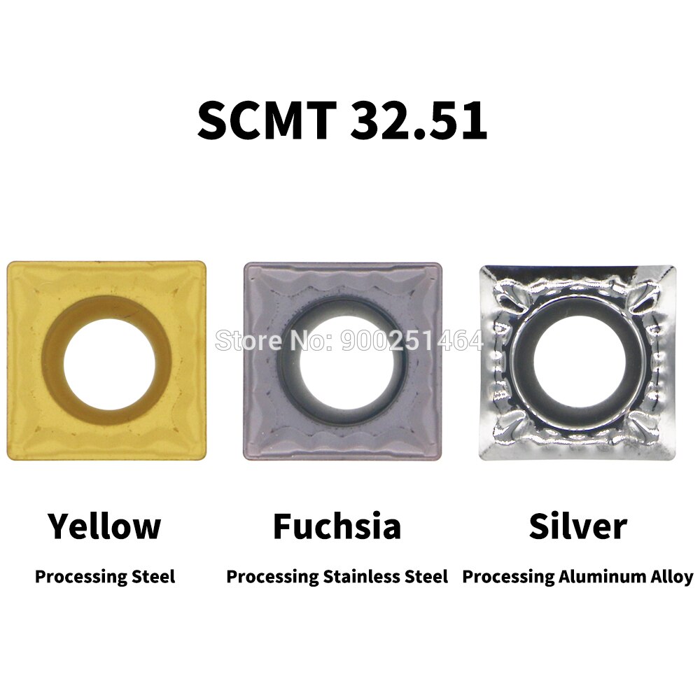 CNC Lathe Tool Holder, SSDCN1010H09(10mm)Right, with Three SCMT09T304（31.51）Square Carbide Blades.45 degree chamfer turning tool