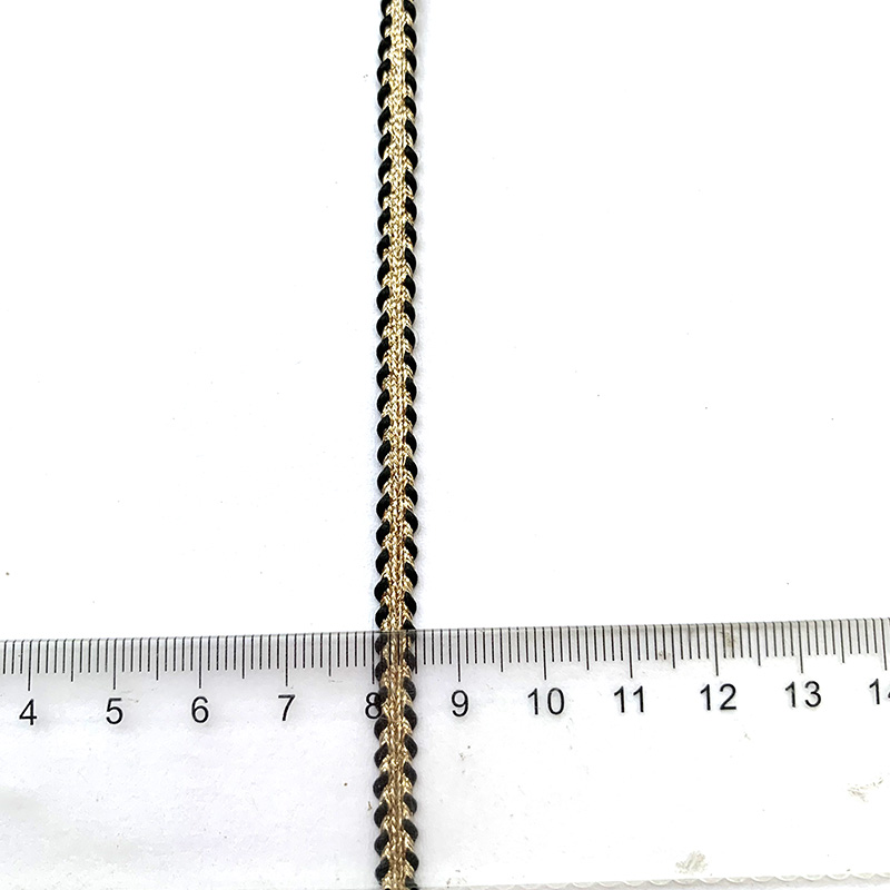 5 m/16,4 Fuß Profi Packung, 5 mm breit, Vorhang, Tausendfüßler, Spitze, gebogener Wellenbesatz, handgefertigt, DIY-Handwerk, Nähbesatz, Bänder, BH-Vorhang-Dekoration: Pistole Metall