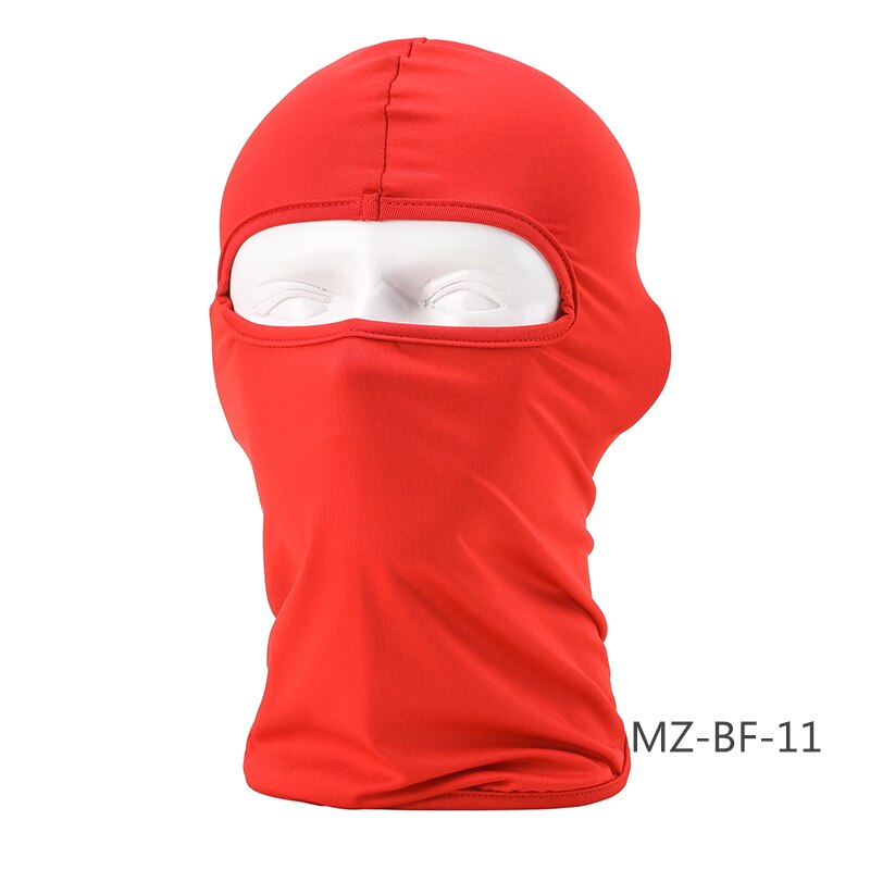 HEROBIKER-pasamontañas de LICRA para motociclista, máscara de Moto, Viso, Antivento, transpirable, Nuova: Red-MZ-BF-11