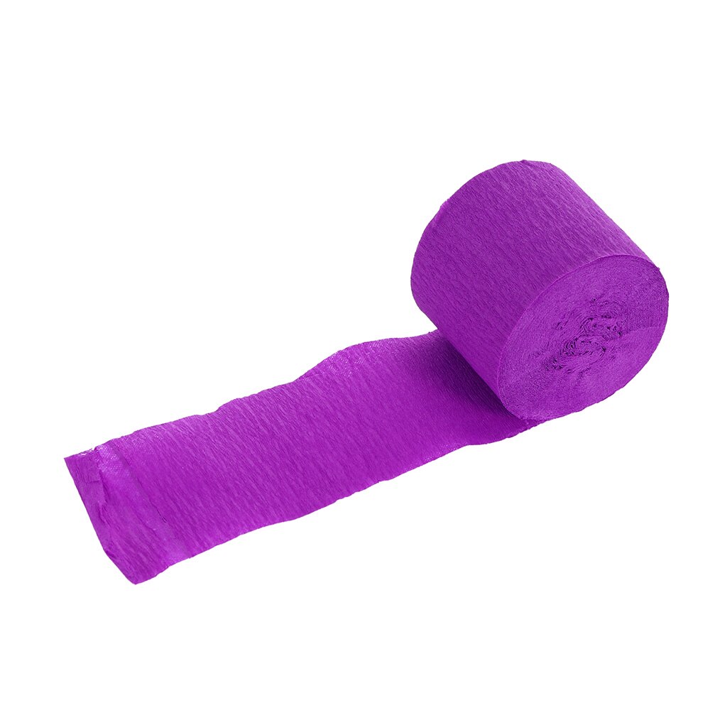 Emballage de fleurs en papier crêpe plissé 1 rouleau | Artisanat bricolage pour Scrapbooking, décoration pour Festival anniversaire, noël, 3.5cm * 10m: purple