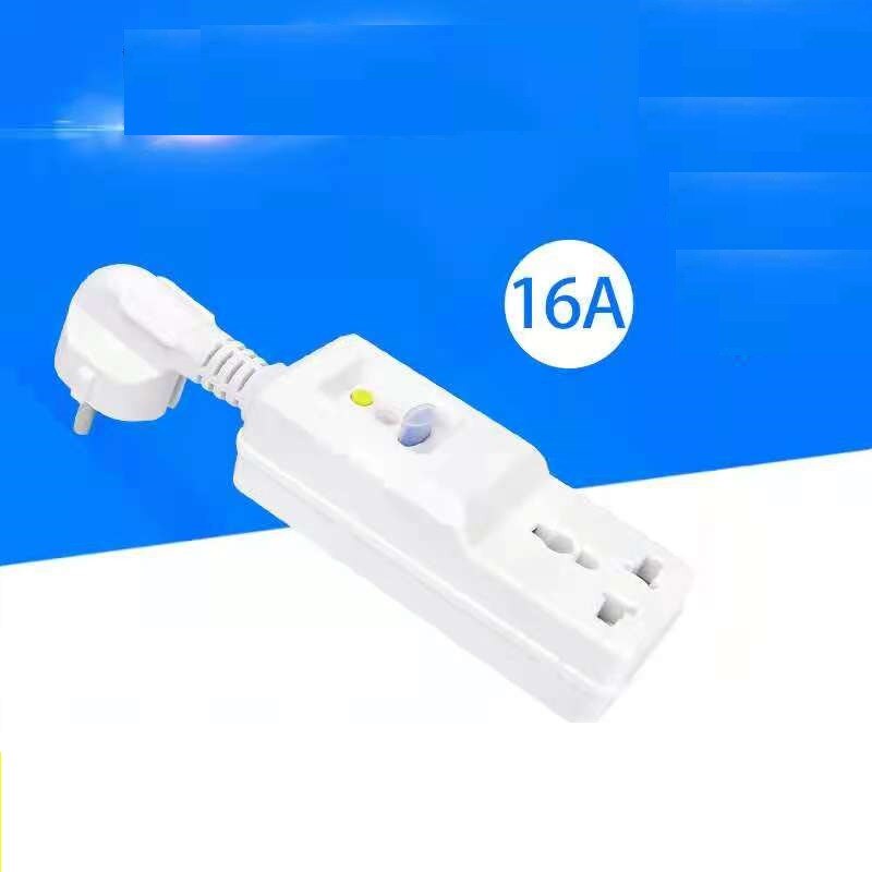 NB-ZF3O-A,16A 220V 240V EU Plug GFCI Leakage Protection Safety RCD Socket Adaptor Home Circuit Breaker Cutout Powers Trip Switch
