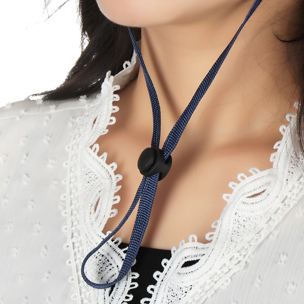 1Pc Verstelbare Anti-Verloren Gezichtsmasker Lanyards Lichtgewicht Antislip Opknoping Hals Bandjes Hat Winddicht Touw oren Protector