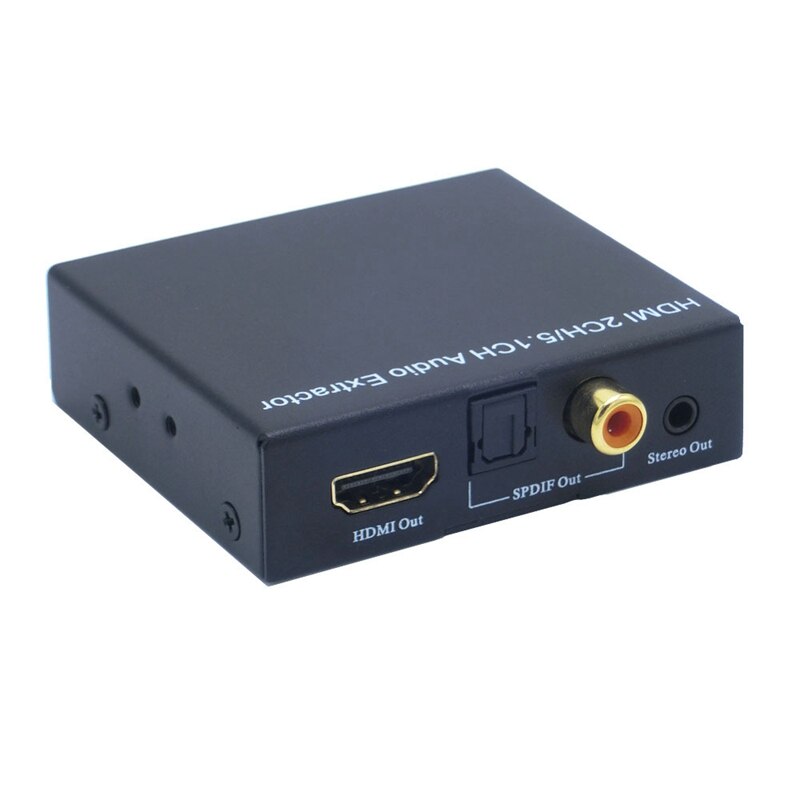 HDMI o Splitter to Optical Fiber Coaxial 3.5 to HDMI 4K Video Decoder Converter(EU Plug)