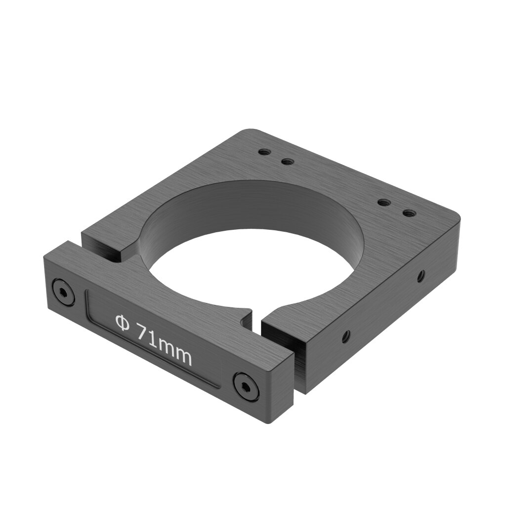 Router spindel montering diameter 43mm, 52mm, 65mm, 71mm, 80mm aluminium spindel klämfäste för cnc router gravyr maskin: 71mm