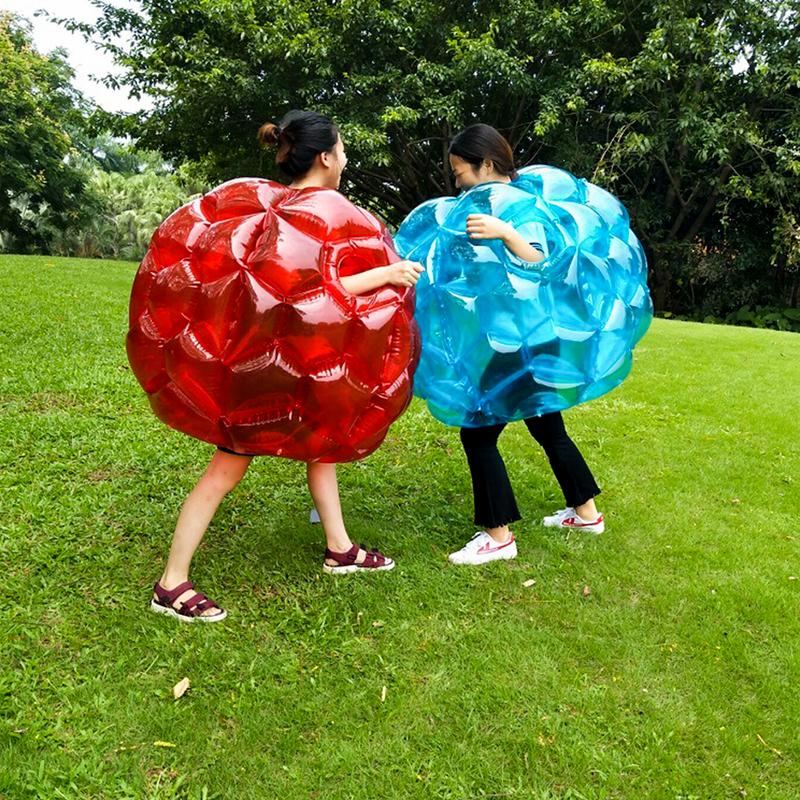 iPiggy 60CM Inflatable Bubble Bumper Balls Body Collision Bumper Ball Tpu Friendly For Kids Outdoor Activity Body Punching Ball