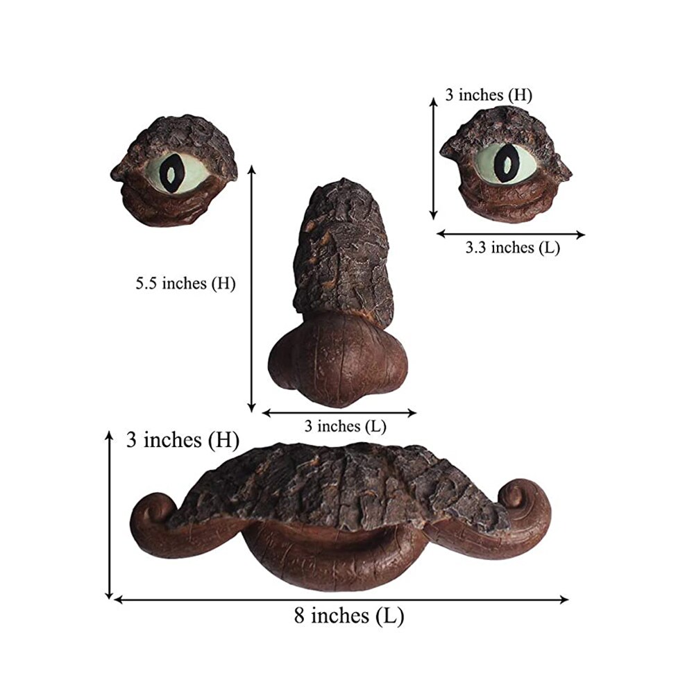 Old Man Tree Hugger Yard Art Decorations Tree Faces For Outdoor Garden Deco Resin Sculpture