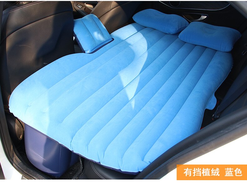 Cama hinchable de aire para coche, accesorios de coche, cama de viaje, paño de flocado, para viajes al aire libre