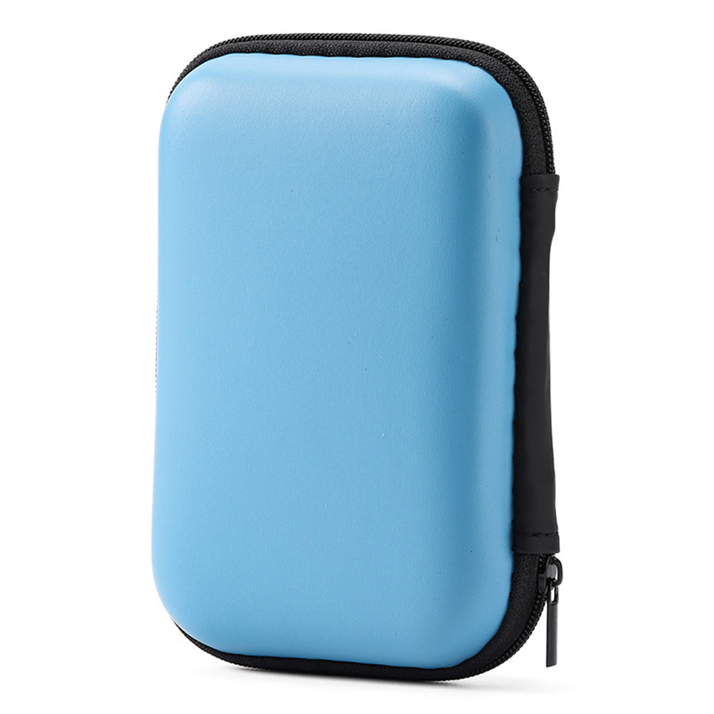7 Farben erhältlich 2,5 Zoll HDD Kasten Tasche Fall Tragbare Festplatten-Tasche Headset-Tasche Multifunktions-Mobil-Energie-Pack Tragbare Tasche: hell Blau