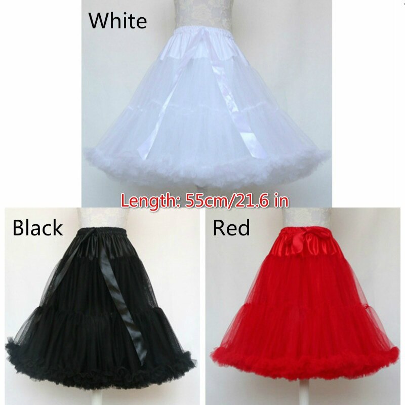 Jupon Lolita pour femmes et filles, 55CM, jupon Crinoline, sous-jupe Tutu de princesse, jupe Cosplay