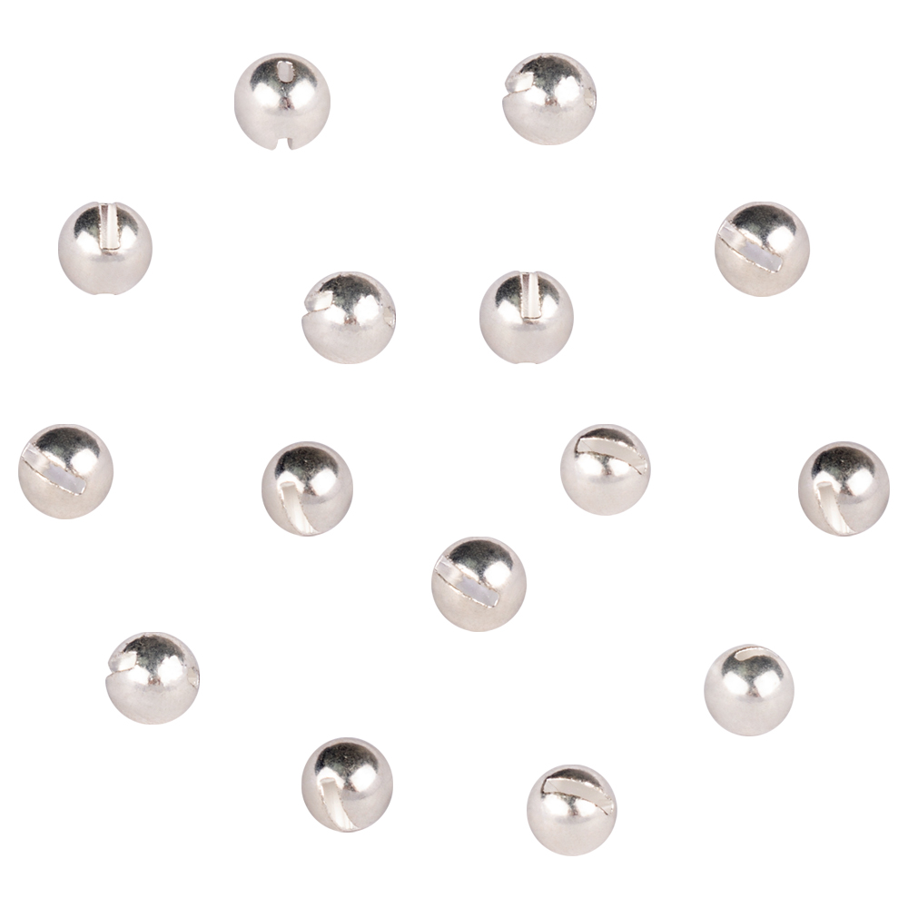 Muunn 100Pcs 3.8-6.4Mm Tungsten Sleuven Kralen Vliegbindset Materiaal Multi-Kleur Vliegvissen Wolfraam Kralen: 3.8mm / SILVER