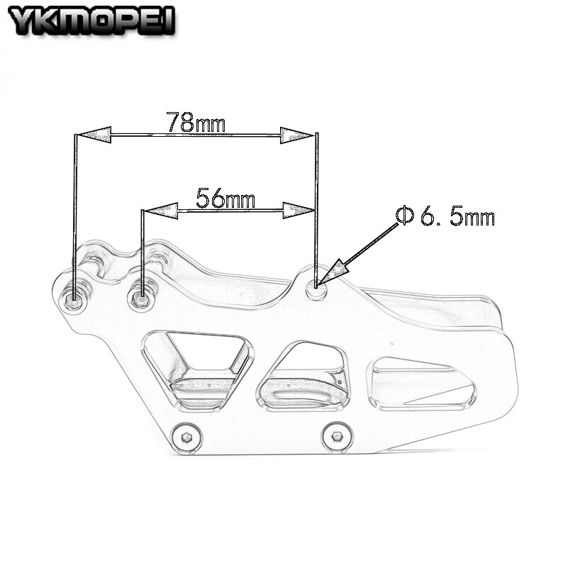 ATV Sprocket Cover Front & Guide Chain For Yamaha Raptor 700/700R YFM700 2006-2023 Models Sprocket Cover Guard