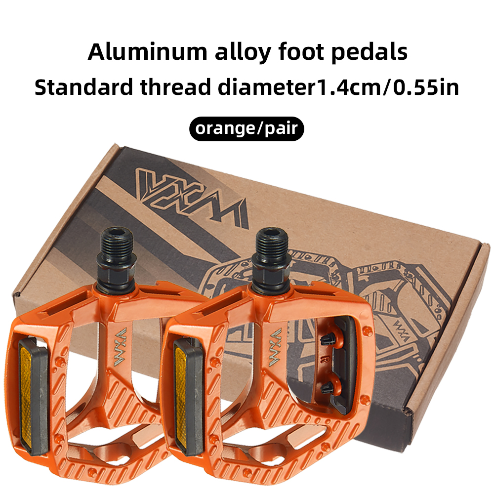 VXM Bicycle Sealed DU Bearing Nonslip Pedal Mountain Cycling Aluminium Alloy Ultralight Pedal Road MTB Pedals Bike Accessories: Yellow
