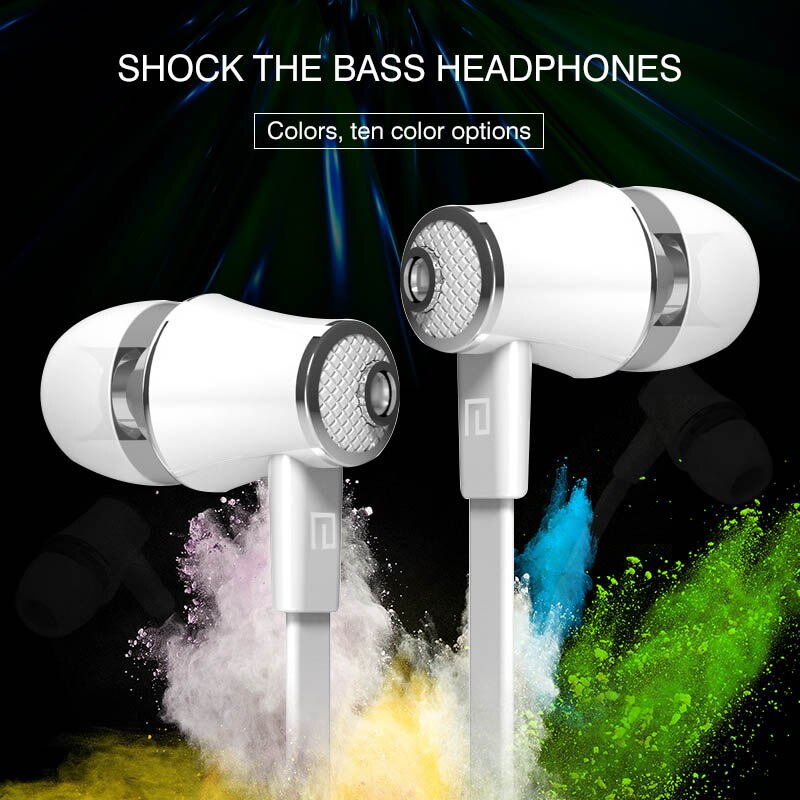 DISOUR Super Bass 3.5mm In Ear Stereo Earphones Volume Control Headset JM21 Earphone With Microphone For Xiaomi Huawei Phone PC