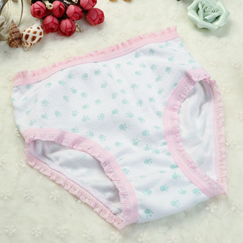 5 pz/lotto ragazze intimo mutandine bambino intimo pantaloncini bambini slip stampa slip ragazza mutandine di cotone for2-10years