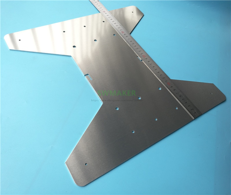 Creality CR-10 S5 Y-AXIS chariot plaque en aluminium support Hotbed plaque de construction CR-10 5S 500mm pièces d&#39;imprimante 3D