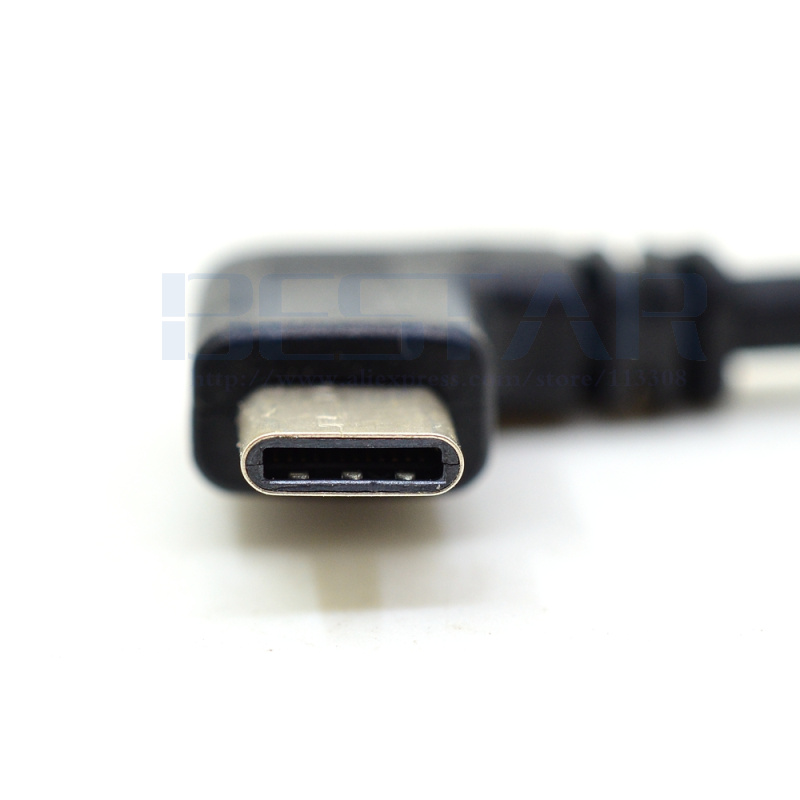 25CM Straight / Left / Right Angle USB 3.0 A male to USB 3.1 Type-C Elbow Data Sync & Charge Cable USB-C Converter Adapter 0.25m