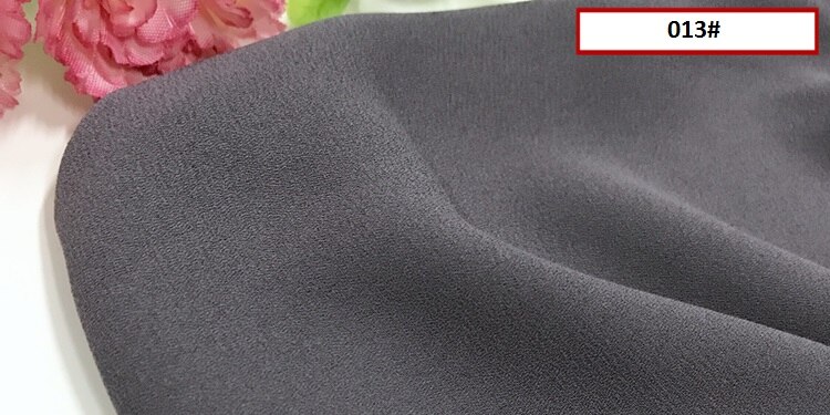 Mousseline de soie tissu Opaque doux tissu pour mousseline de soie robe blouse skite mariage décor bricolage blanc noir rose rouge jaune bleu 120d tissu: 13
