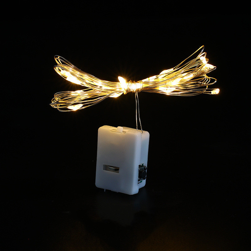 LED-Lichterkette, Knopfbatterie, Lichterkette, Weihnachten, Hochzeit, Neujahr, Schlafzimmer, Wohnzimmer, Garten, Dekoration, Girlande: Warmes Weiß / X