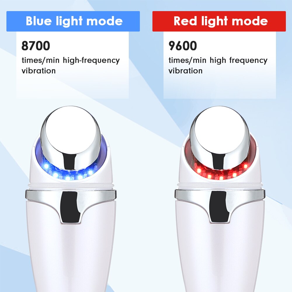 Ipl Eye Beauty Apparaat Verwarming Huidverjonging Apparaat Rood Blauw Massage Eye Massager Anti Rimpel Anti Aging Facial Massage
