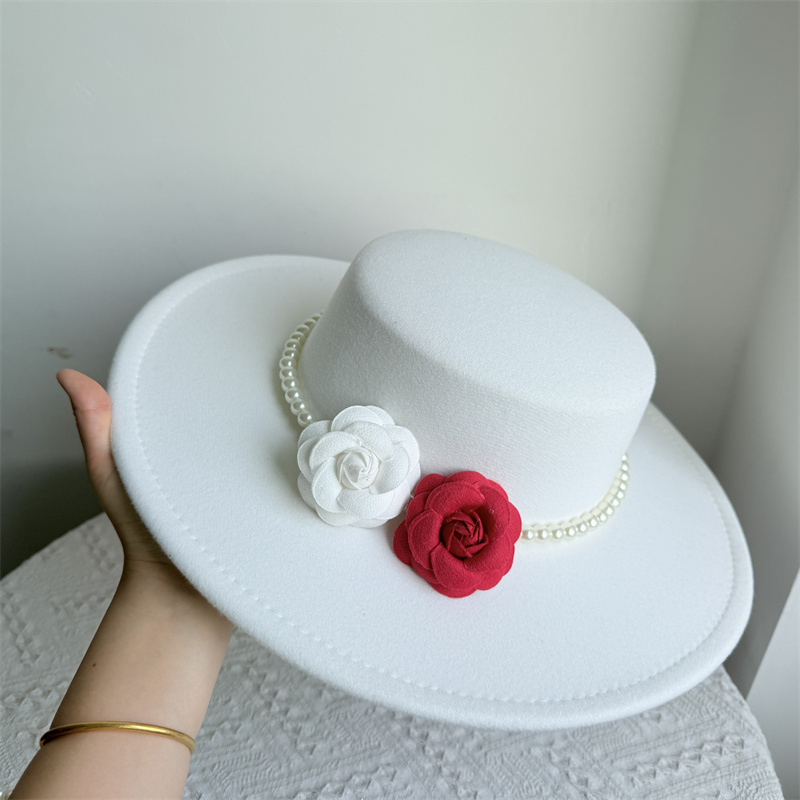 Fedora's met 9 cm rand, platte hoed met brede rand, panamese dames heren jazzhoed, kerkhoed, Britse dames fedora's, herenhoed
