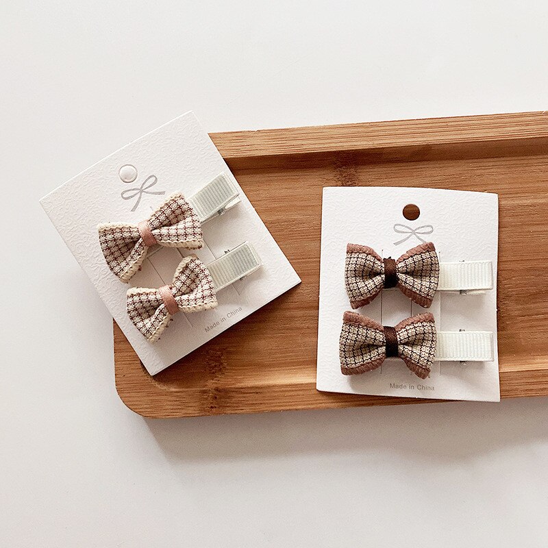 2 pezzi copricapo di prua carino dolce bambina accessori per capelli cravatte per ragazze clip di prua forcine per bambini Bowknot clip di capelli per bambini regali