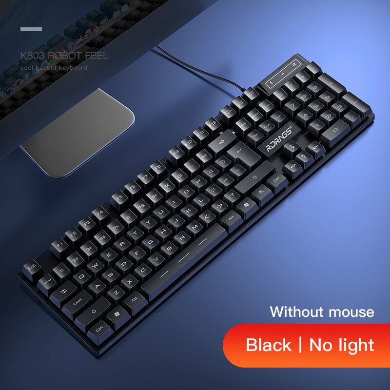 Gaming E-sport Keyboard and Mouse Wired Mechanical keyboard backlight Gamer keyboard mice 3200DPI Silent Mouse Set For PC laptop: Type 1