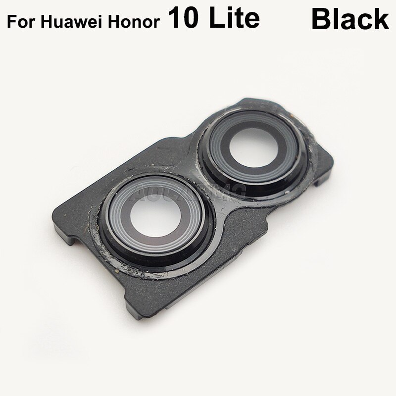 Aocarmo Voor Huawei Honor 10 /10 Lite Belangrijkste Camera Lens Rear Back Camera Lens Glas Met Frame Ring Cover sticker