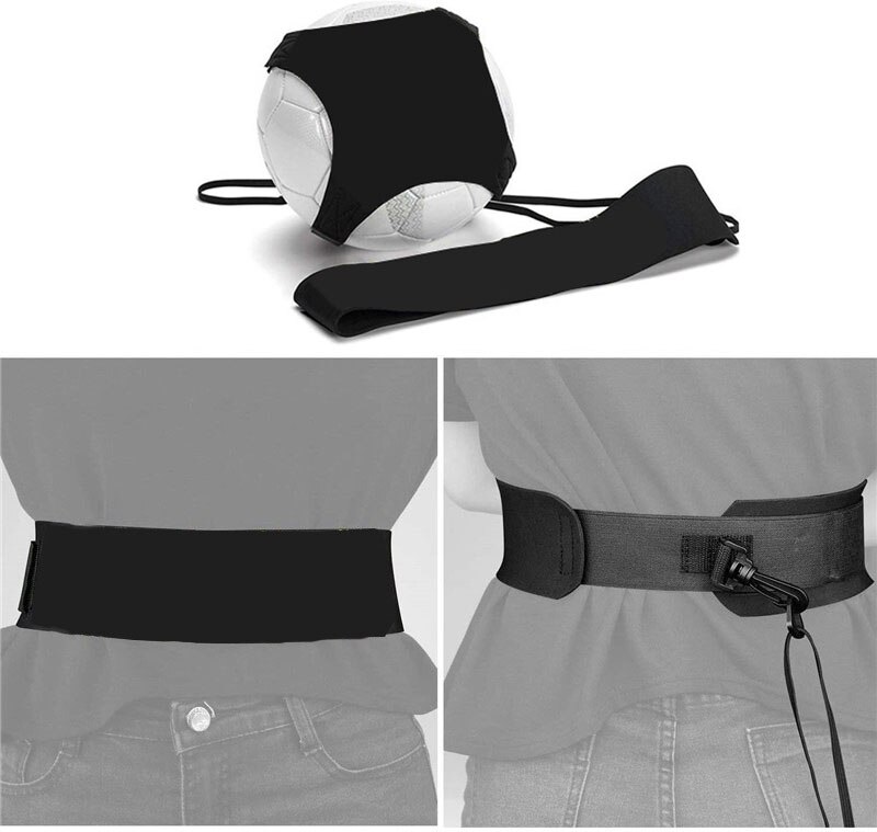 Football training belt, football sports aid equipment 5 adjustable football ball solo kick practice belt 4 fits football ball size e 3