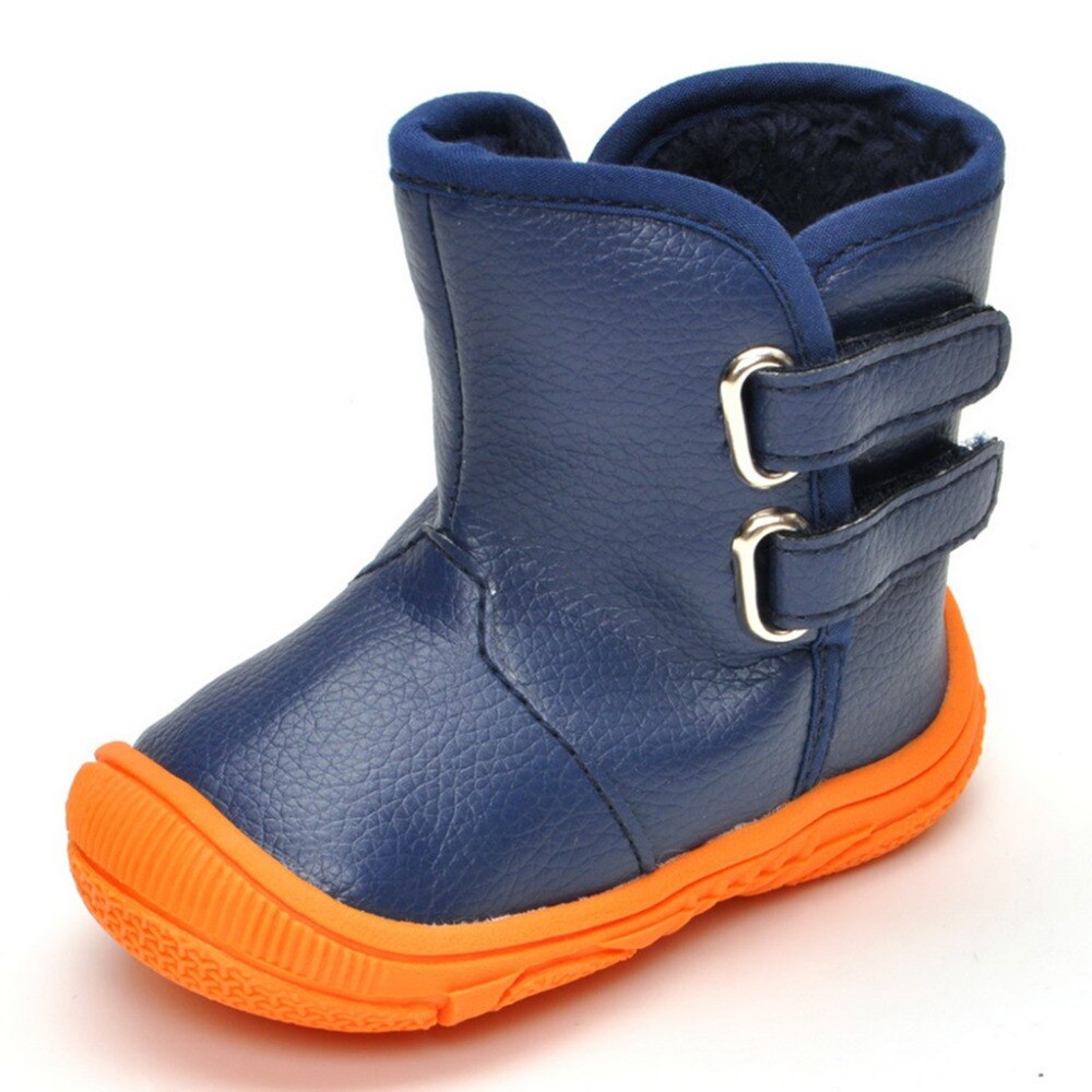 Lzsyc Kleinkind jungen Stiefel Magie Patch PU Hohe Rohr Stiefel Innen Plüsch warm nicht-Rutschig Stiefel Baby Schuhe kleinkind Warme Stiefel