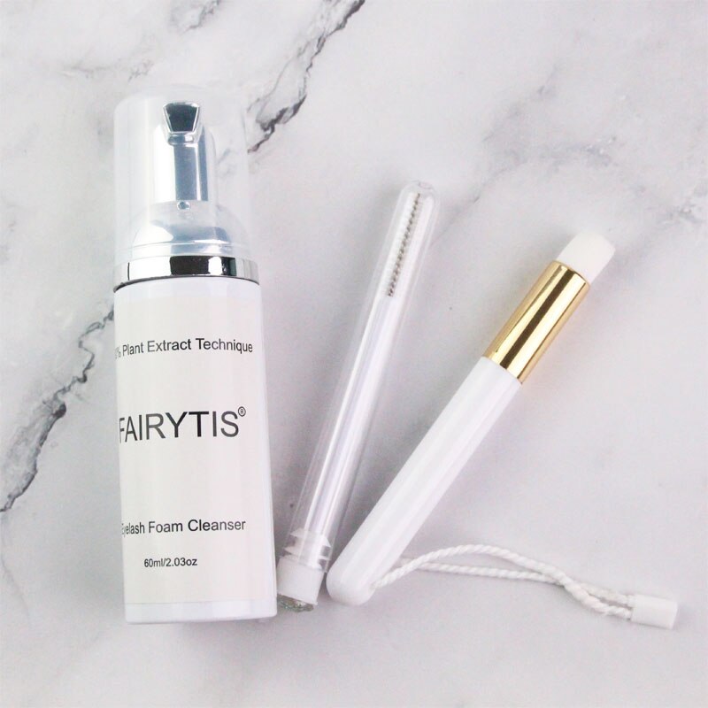 FAIRYTIS Eyelash Extension Shampoo Private Label Eye Lashes Foam Cleaner No Stimulation for Removing Eye Makeup
