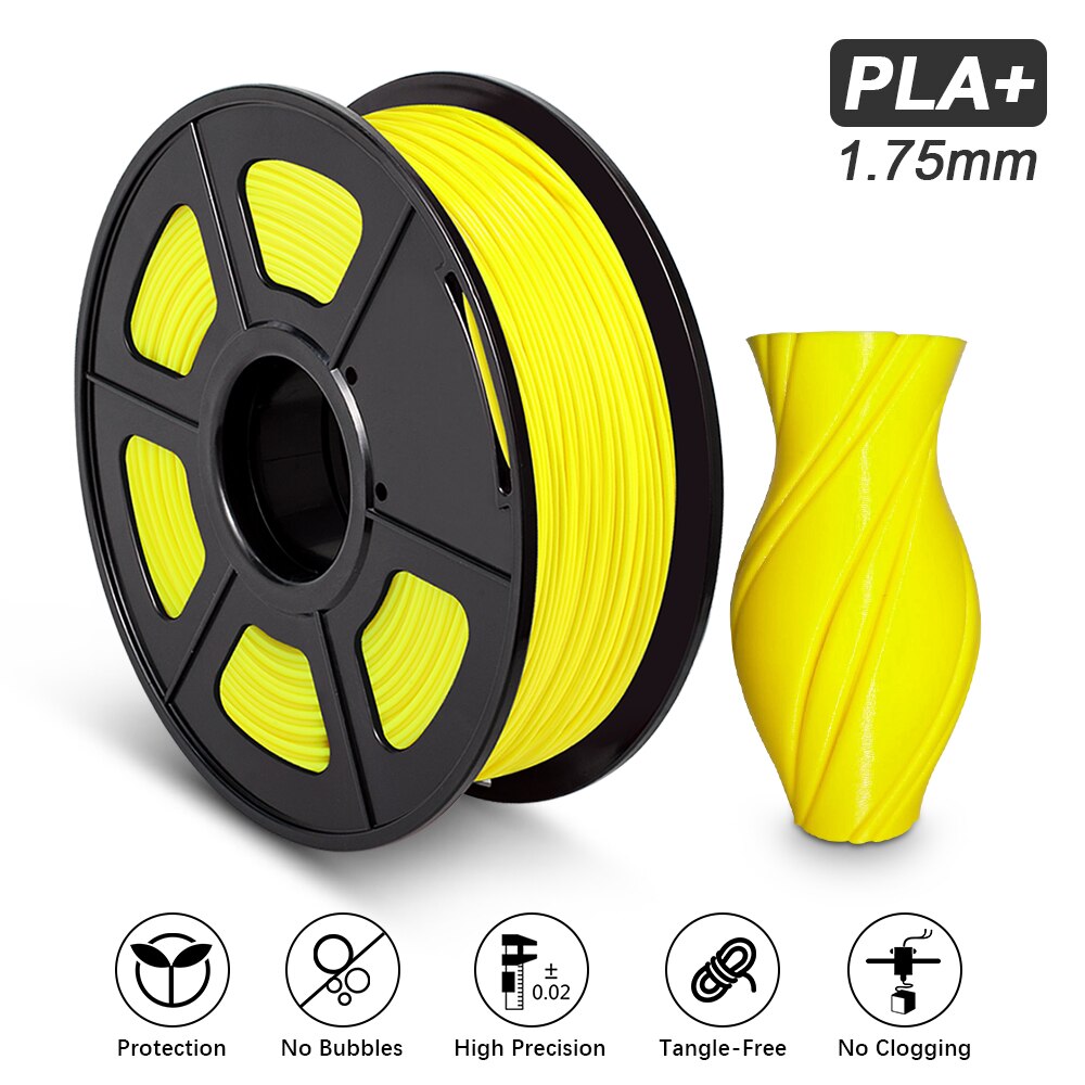Filament d'imprimante 3D 1kg PLA Plus PLA + dureté élevée qui respecte l'environnement 1.75mm tolérance +/-0.02mm matériel d'impression 100% aucune bulle