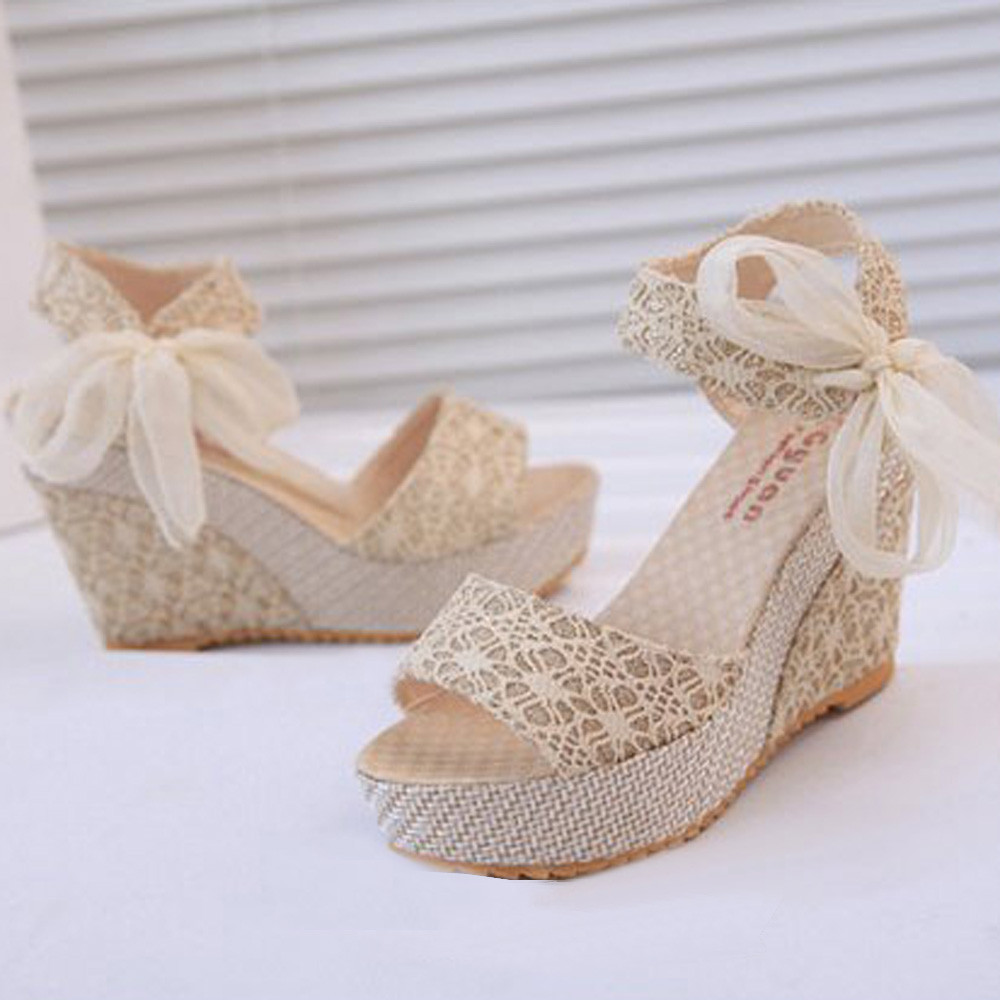 Women Summer Slope With Flip Flops Sandals Loafers Shoes Summer sandals Wedges Sandals in stocks