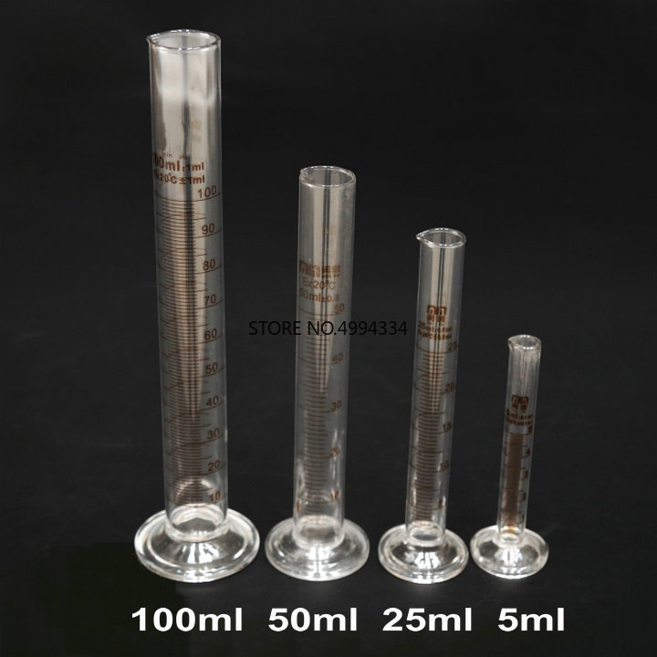 5 Ml-2000 Ml Afgestudeerd Glazen Meten Cilinder Met Schaal Lijn Voor Chemie Laboratorium Experimenten