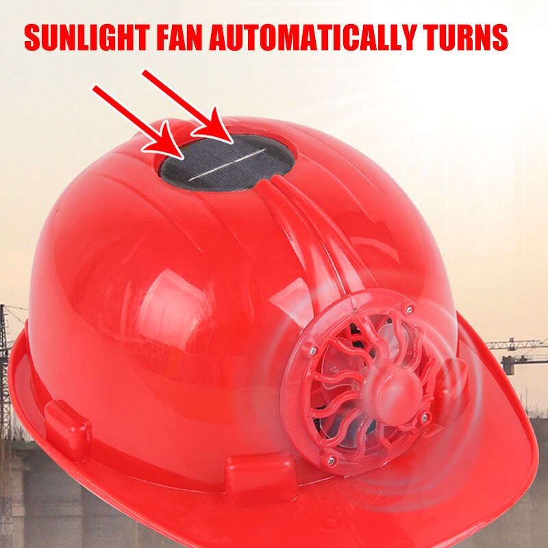 YGNE-casco de seguridad con ventilador de energía Solar, gorra de ingeniería, protección duradera, ajustable, para verano