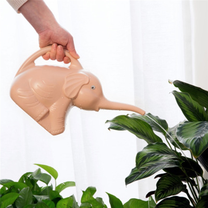 Maceta de riego con forma de elefante creativa, botella de agua de jardinería, flores de jardín doméstico, herramienta de riego de plantas