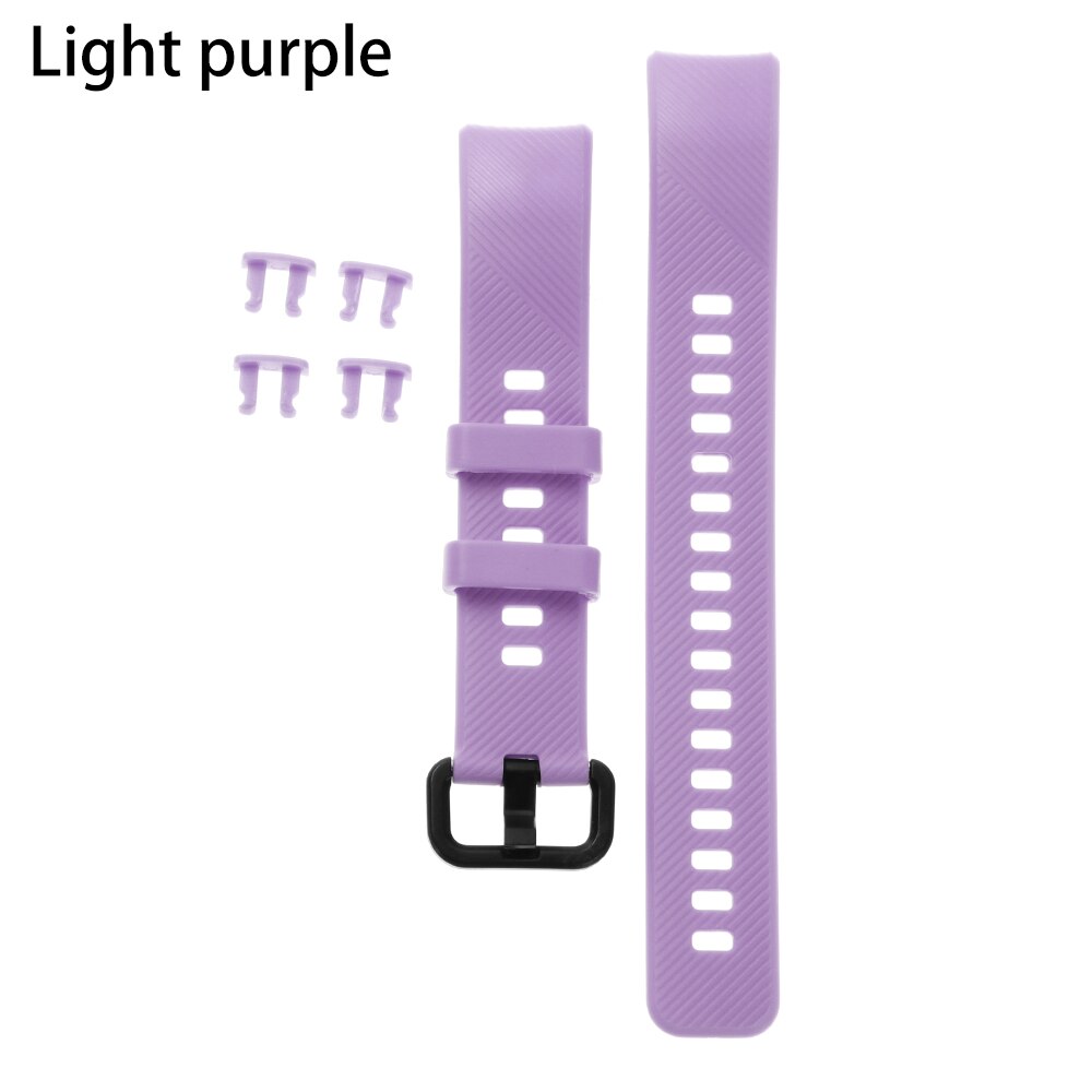 Nuova Vigilanza Del Silicone di Modo Banda di Sostituzione Della Cinghia Del Braccialetto di Sport Braccialetti Sport di Braccialetti Colorati Per L'onore Della Fascia 5 4: light purple