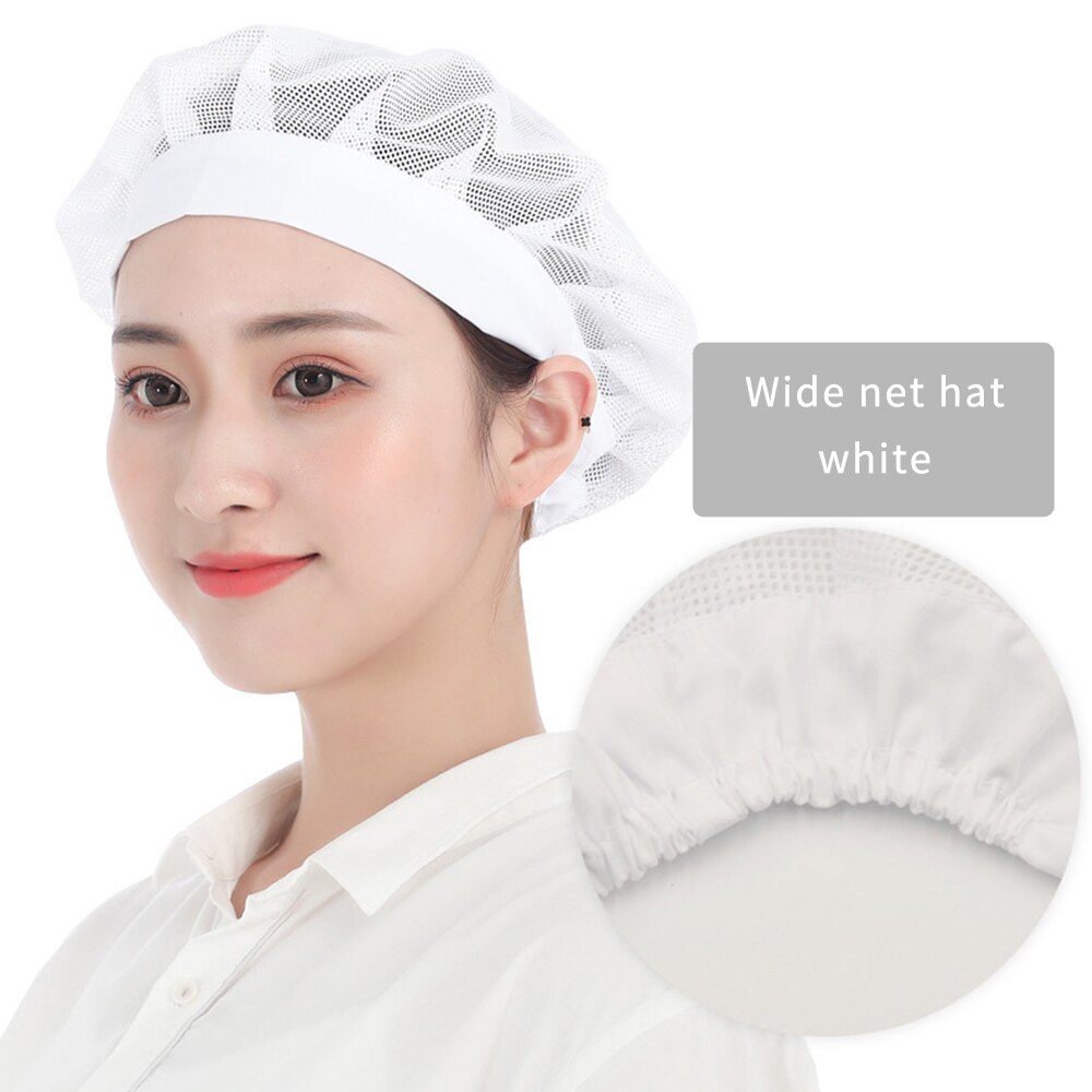Chef Waiter Hat Elastic Mesh Caps Food Service Cooking Hats Bakery Catering Coffee Shop Workshop Caps Work Wear: 1
