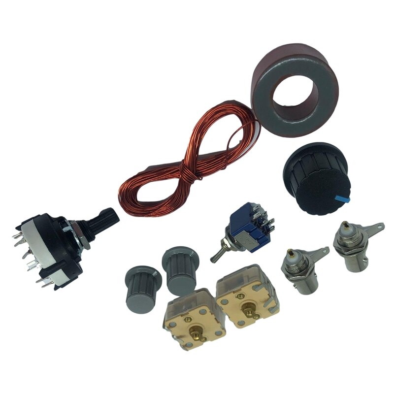 1-30Mhz LED VSWR DIY Manual Antenna Tuner Kit for HAM Radio CW QRP Q9 BNC Interface DIY Antenna Tool Kit