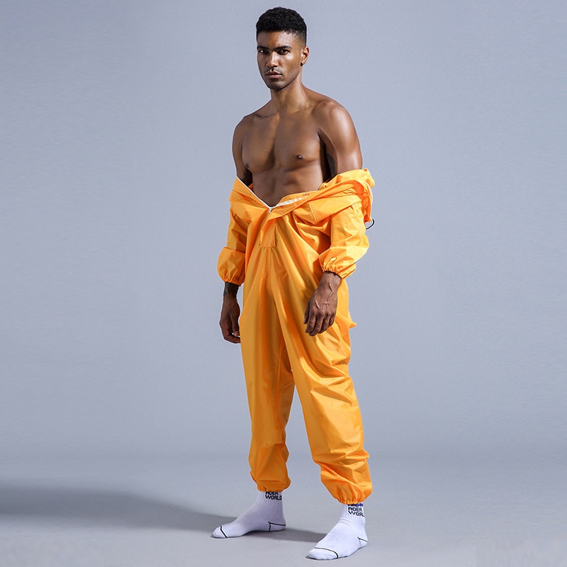 Waterdichte Overall Hoed Olie Slijtvaste Werk Veiligheid Kleding Regenjas Voor Sparying Schilderen Fabriek Kleren Totale Pak