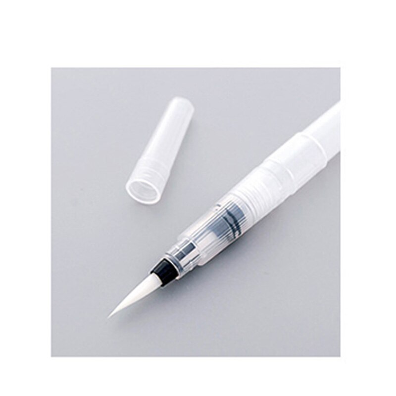 Stylo-plume à tête souple pour peinture, haute capacité, pointe/niveau, stylo absorbant, pinceau de calligraphie pour étudiants: Pointed(Medium)
